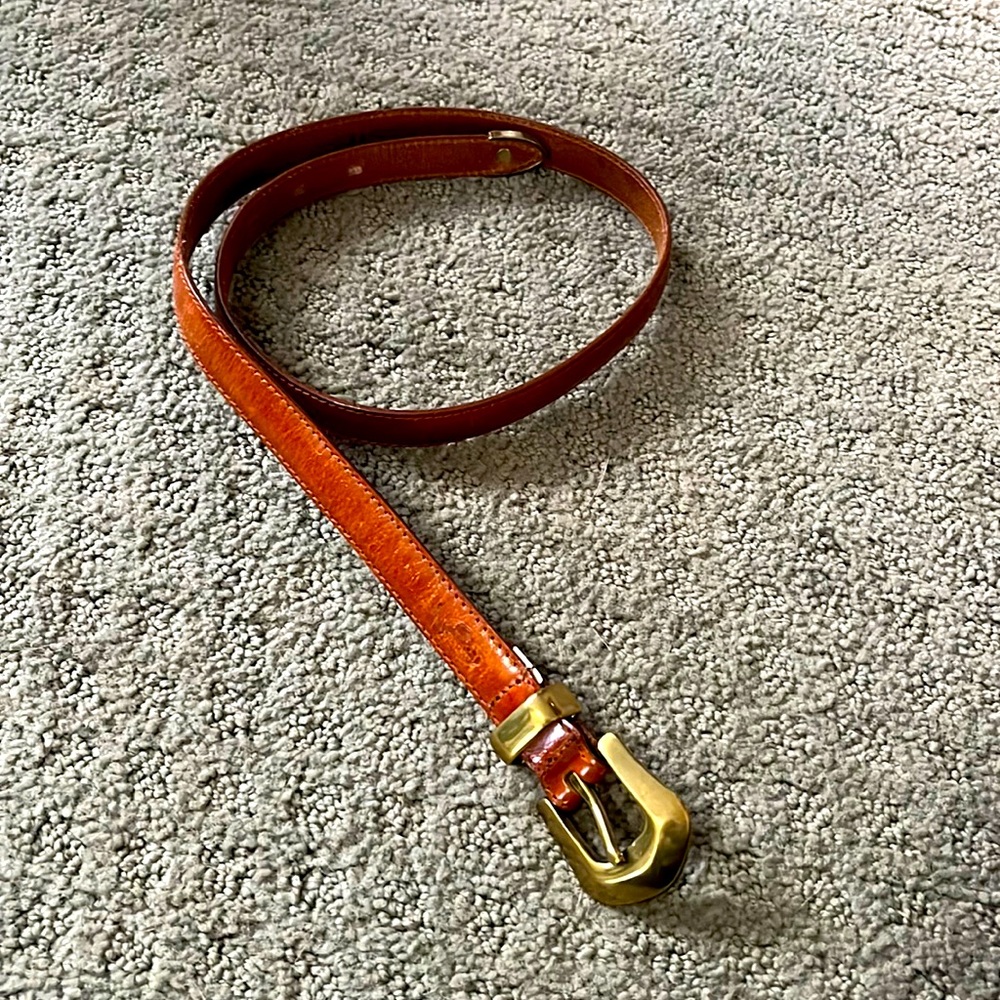 Fossil leather hi waisted belt